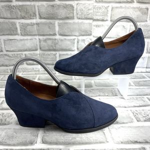 L'Amour Des Pieds Jesicca Women’s Size 8.5 Navy Blue Suede Classic Heels